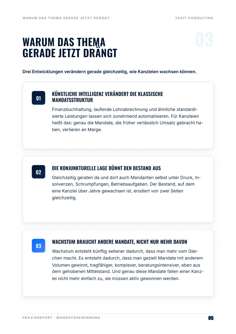 Warum das Thema gerade jetzt dr&auml;ngt